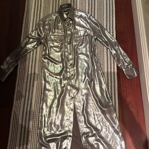 Ralph Lauren Purple Label size 2 silver shirtdress